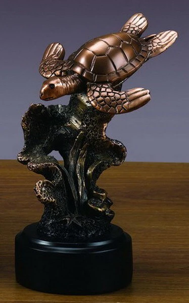 Sea Turtle Sculpture 6.5" High - Image 2