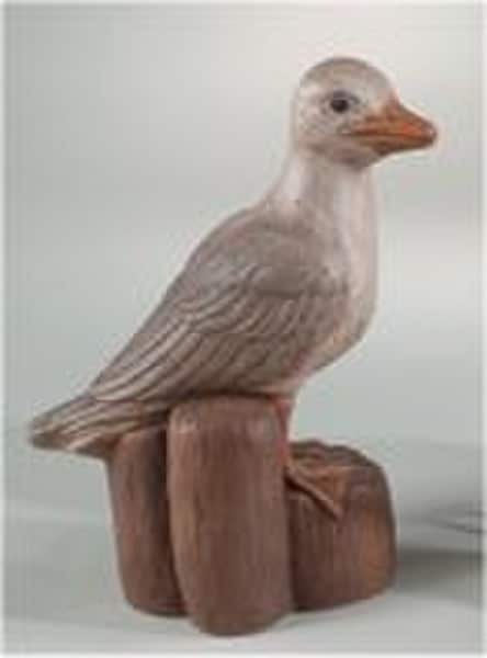 Seagull On A Piling 18" High Statue - Image 2