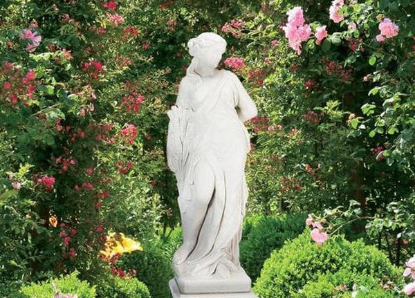 Season Fall Goddess Life-Size Woman Garden Statue - Image 2
