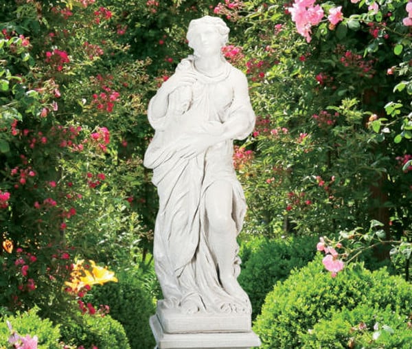 Season Winter Goddess Life-Size Woman Garden Statue - Image 2