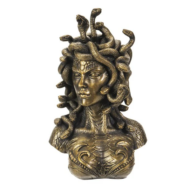 Serpent's Gaze Bronze Medusa Bust Statue