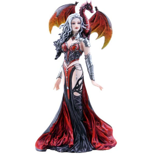 Severeille Witch and Dragon Statue