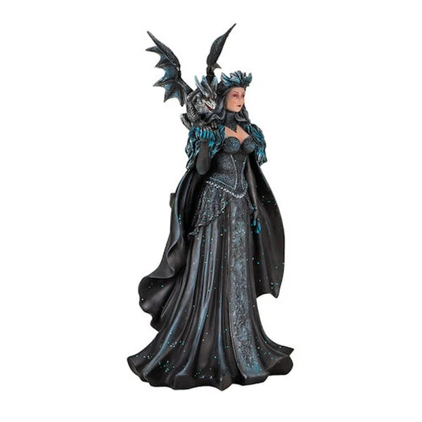 Shadow Sovereign Dragon Dark Queen Statue - Image 5
