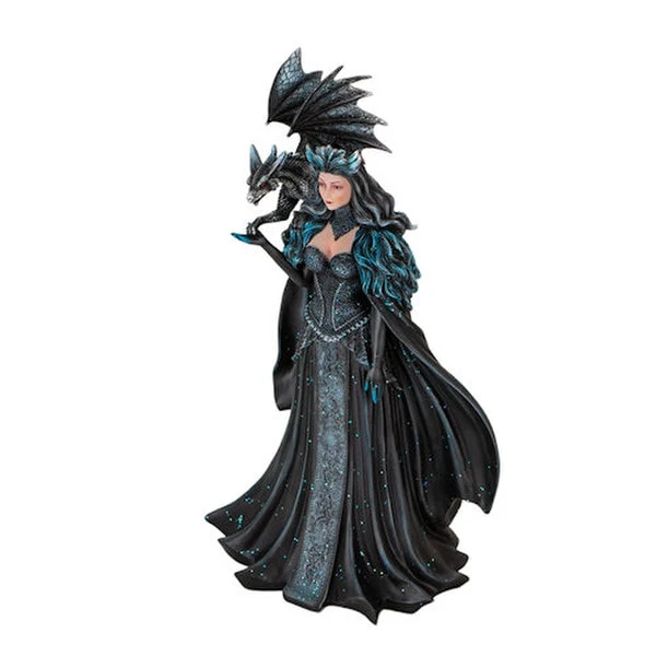 Shadow Sovereign Dragon Dark Queen Statue - Image 6