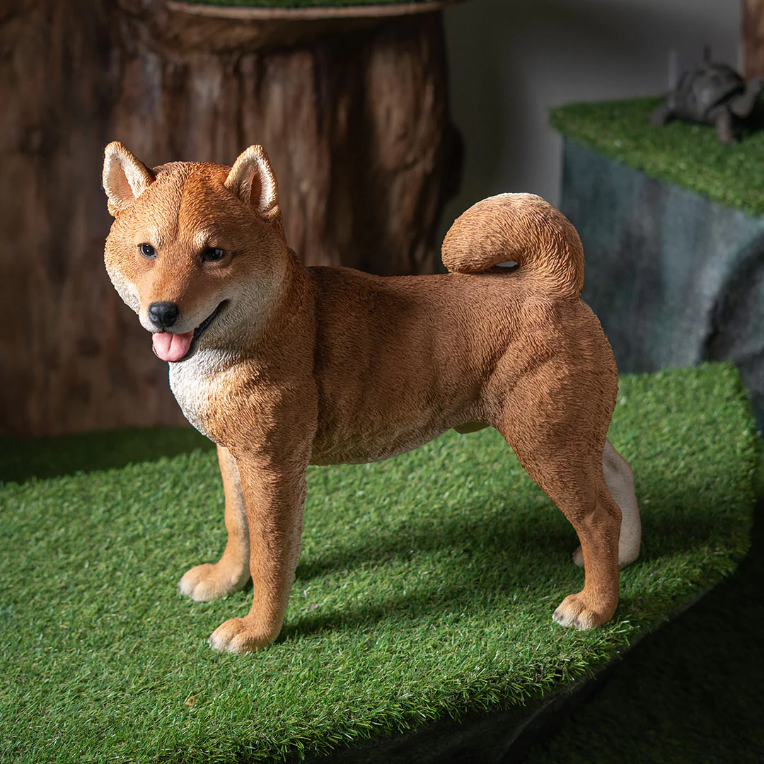 Shiba Inu Life-Like Dog Statue - Image 6