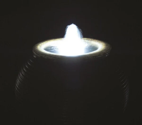 Shimmering Urn Garden Fountain with Light - Image 3