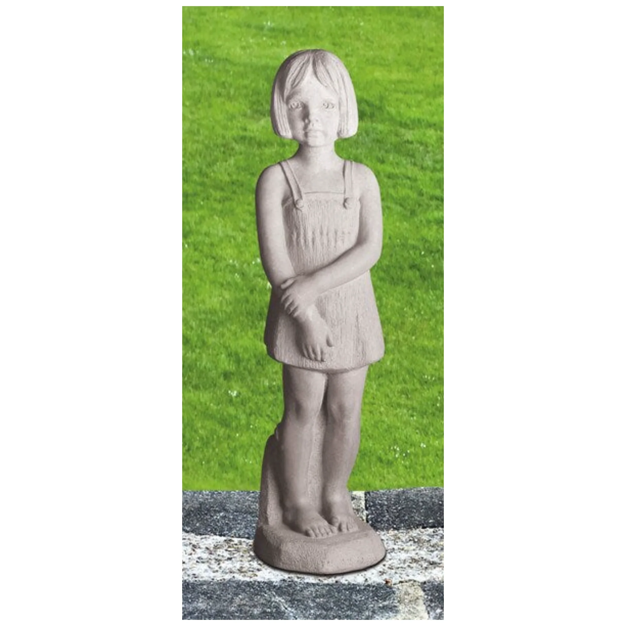 Shy Girl Kerrigan Garden Statue Cement