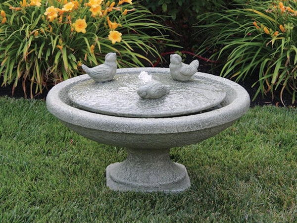 Singing Birds Oval Fountain With Light 16" High - Image 2