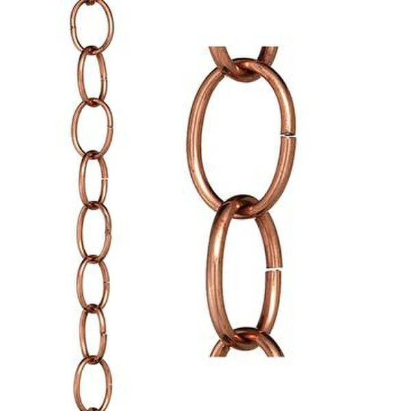 Single Link Small Rain Chain Downspout