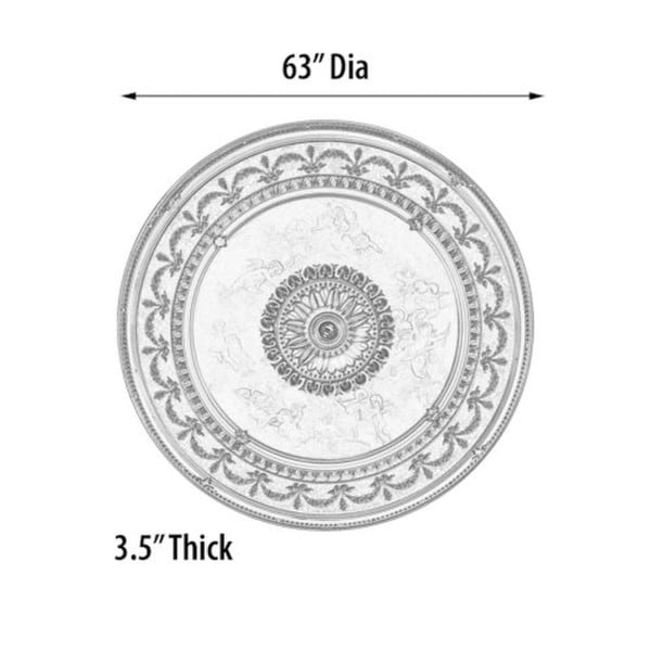 Sistine Garland Round Medallion 63" Dia. - Image 4