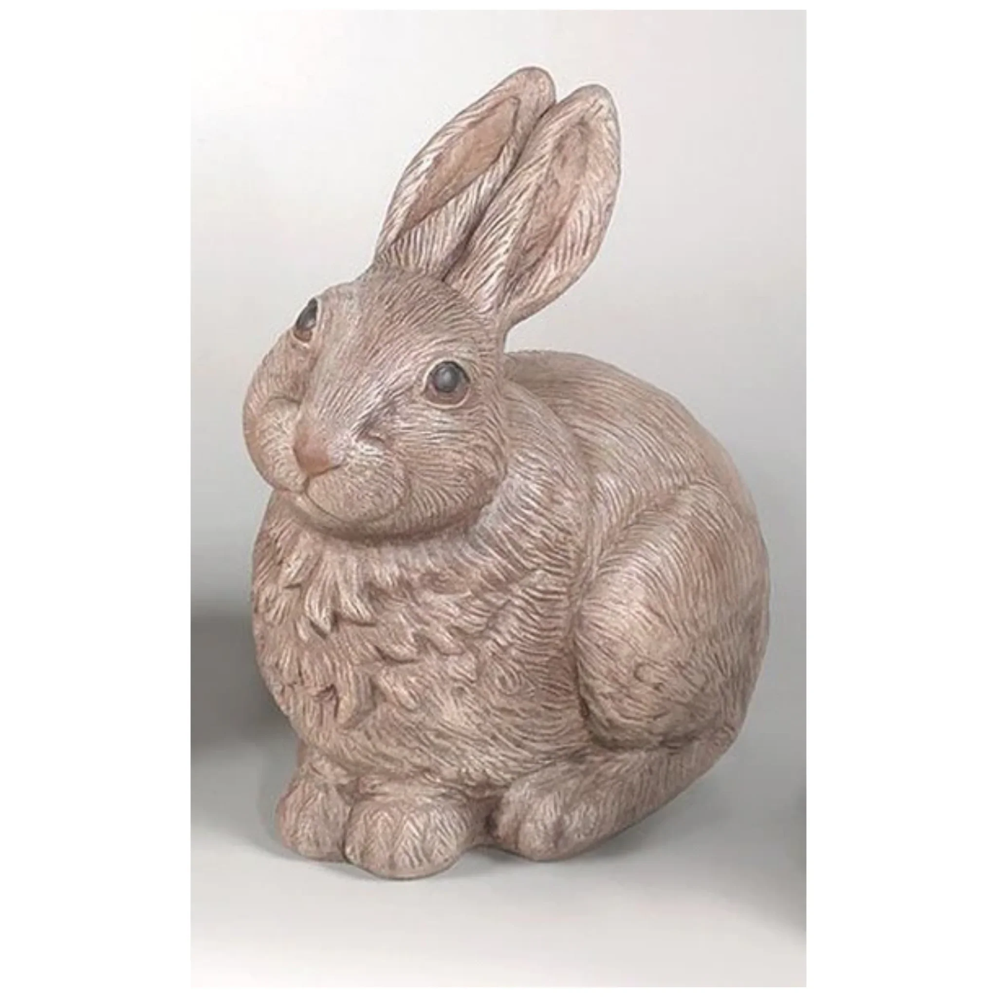 Sitting Rabbit Statue 12.5" High Hand Painted Color
