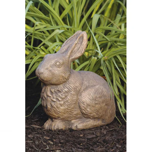 Sitting Rabbit Cement Garden Statue 12.5" High - Image 3