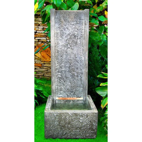 Slate Wall Fountain with Light