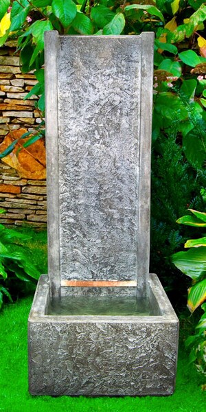Slate Wall Fountain with Light - Image 3