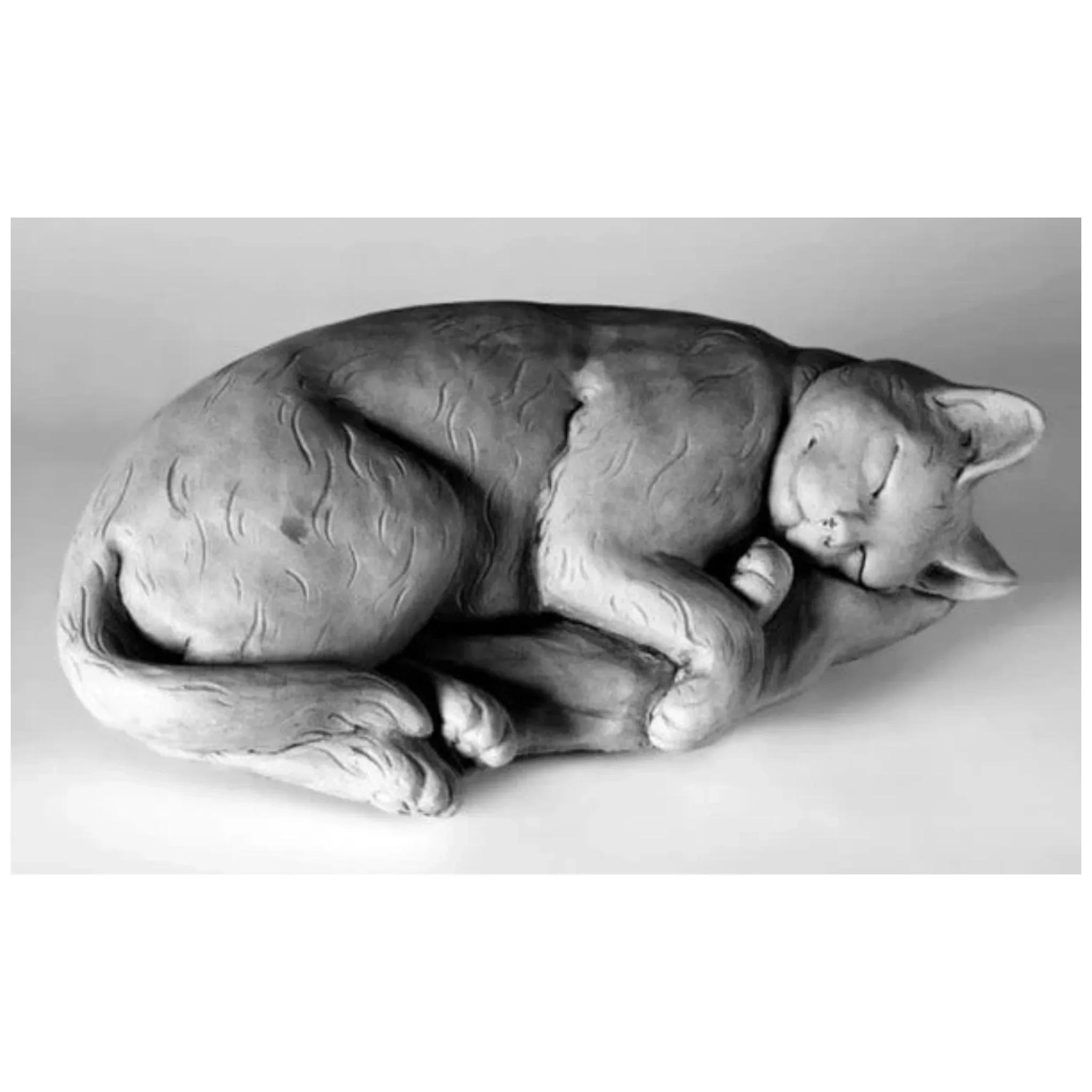 Sleeping Cat Sculpture