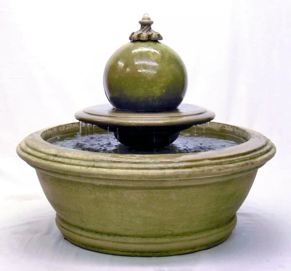 Small Anderson Fountain W/sphere On Tier