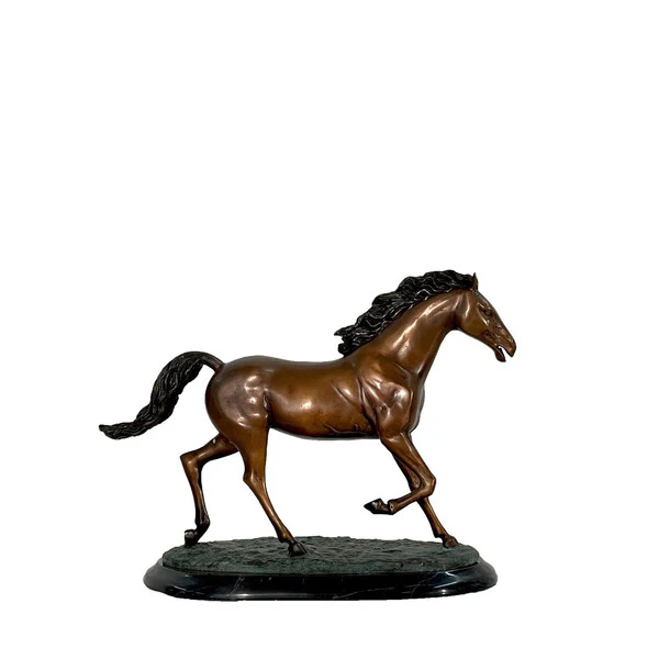 Small Trotting Horse Bronze Statue