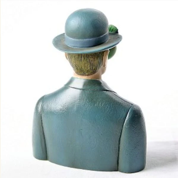 Son of Man Wearing Bowler Hat by Magritte Sculpture - Image 3