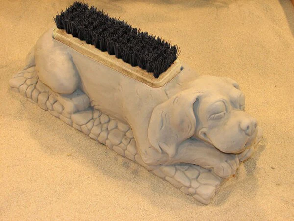 Spaniel Puppy Bootbrush Sculpture - Image 2