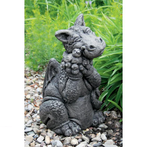 Spring Fever Dragon Coddling Bird Garden Sculpture - Image 2