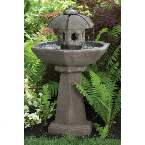 Spring Rain Pagoda Fountain 41.75" High