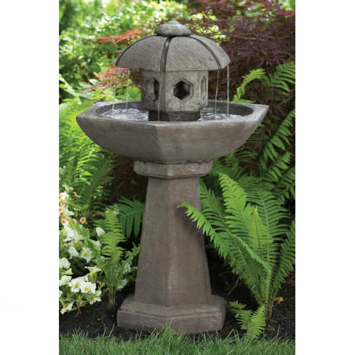 Spring Rain Pagoda Fountain 41.75" High - Image 2
