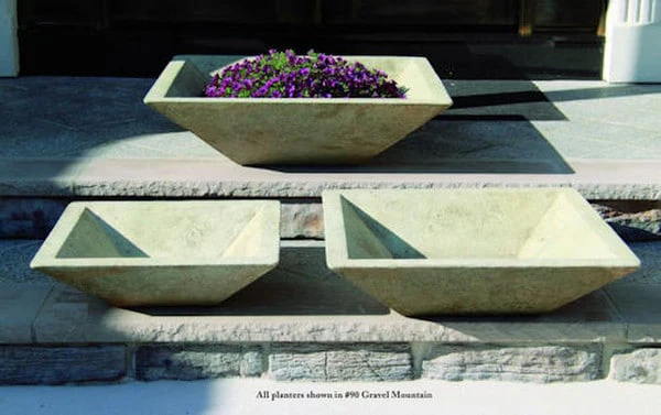 Square Low Bowl Planter 24" - Image 3