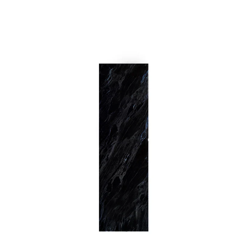 Square Modern Black Marble Pedestal 40" High