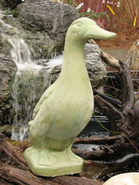 Standing Duck Statue Cement