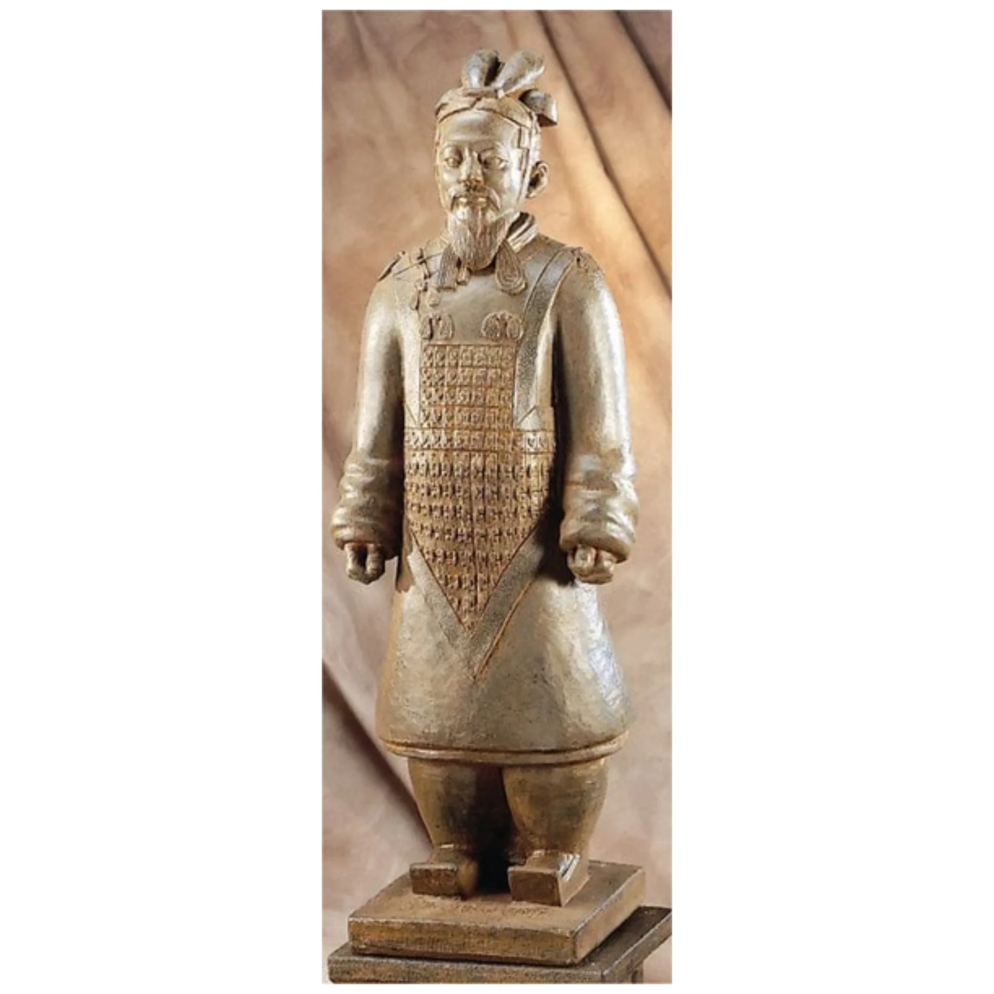Standing General 42" High Cast Stone