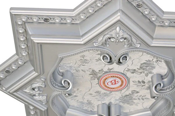 Star Eight Point Silver Ceiling Medallion 24 inch - Image 3