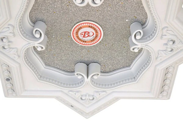 Star Eight Point White Ceiling Medallion 24 inch - Image 4