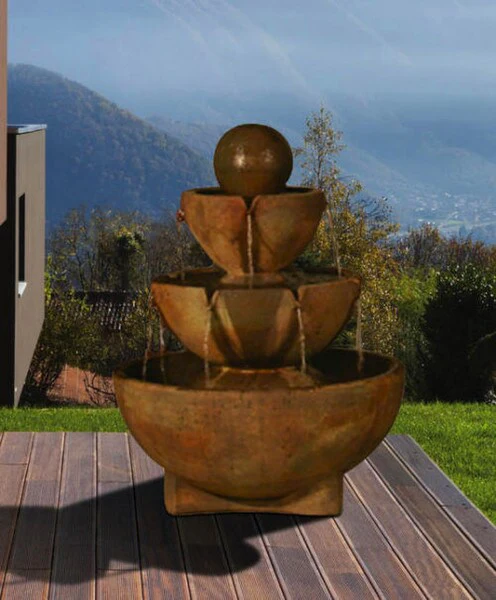 Stone Vessels Tall Fountain