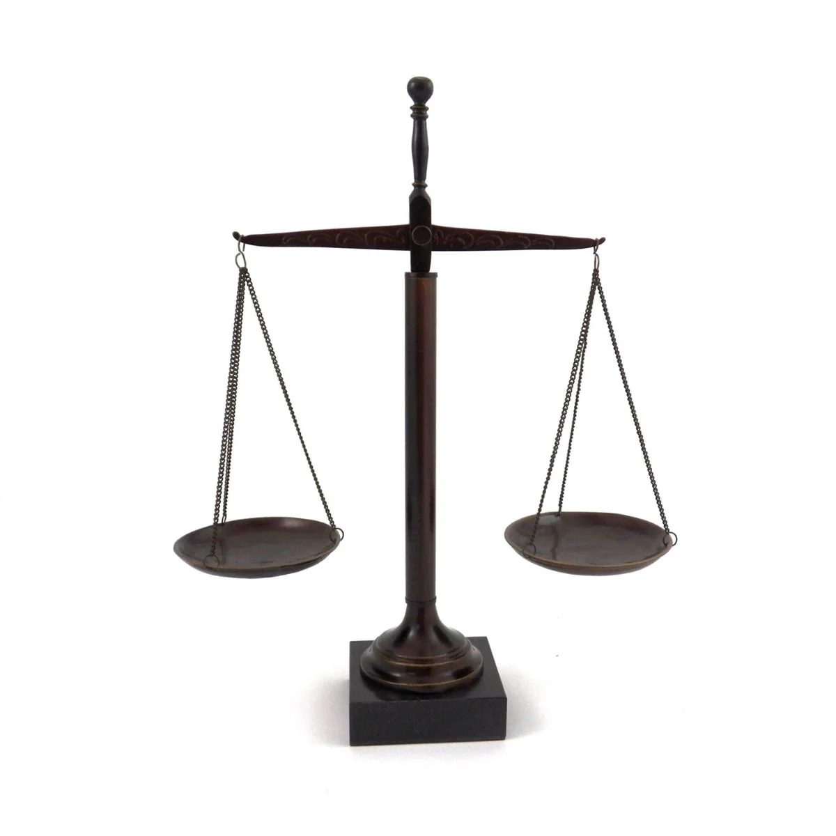 Scales of Justice Bronze Sculpture 16" High