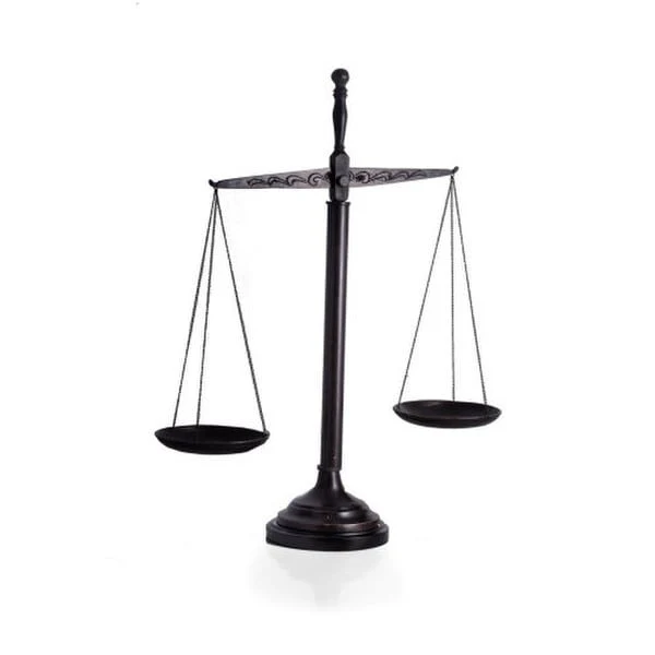 The Justice Scales Metal Sculpture 21.5" High - Image 3