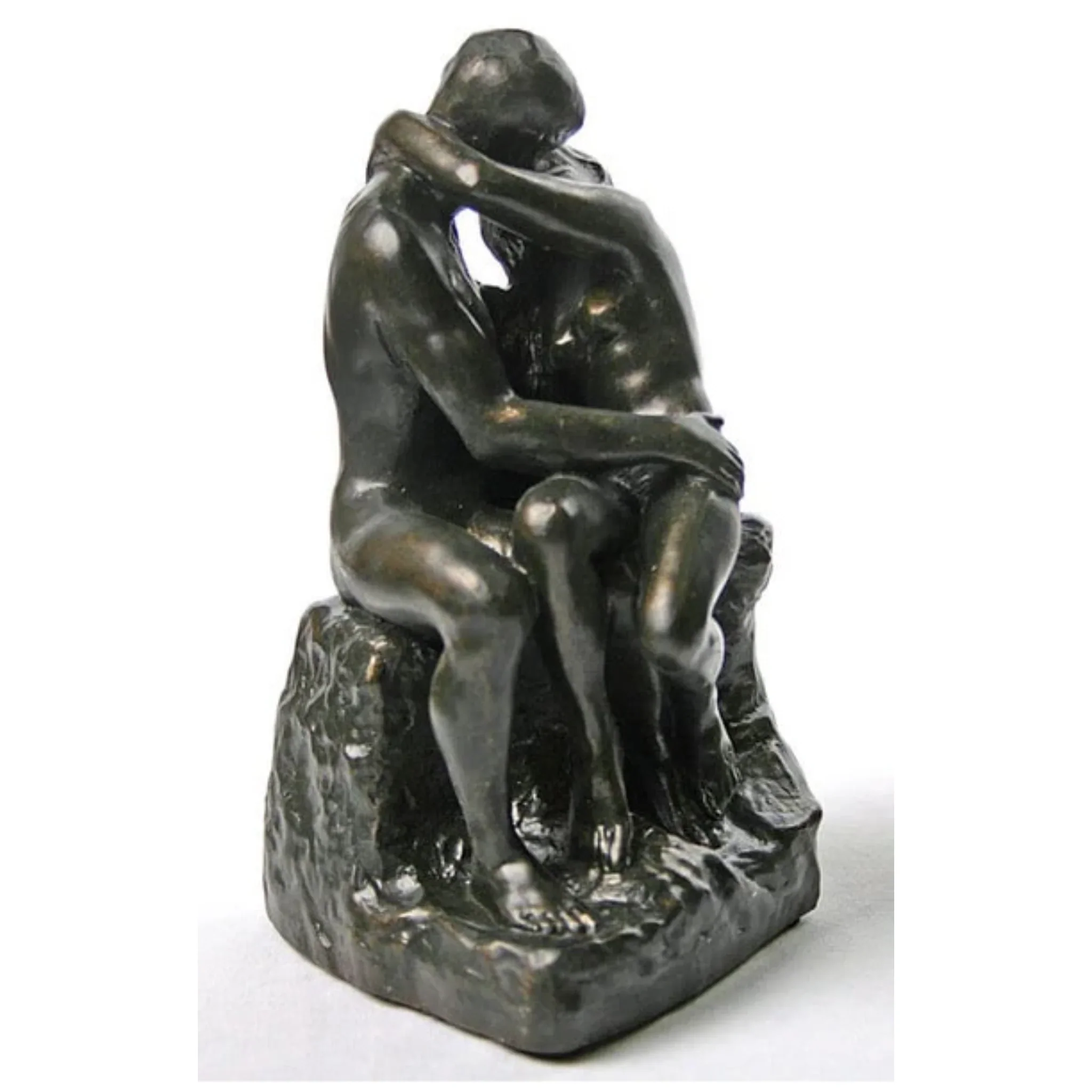 The Kiss By Rodin Bronze Finish 6" High