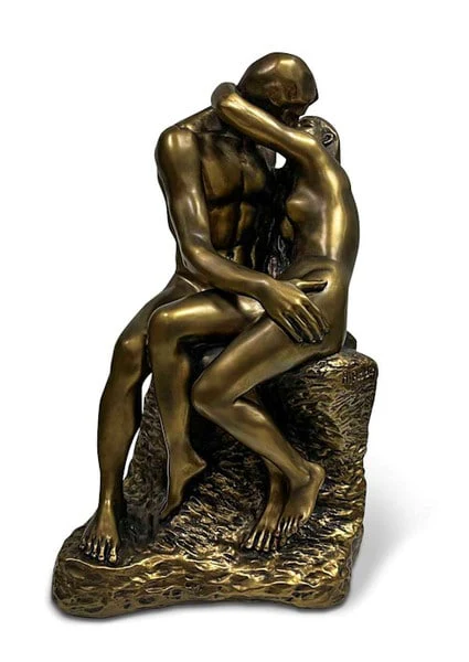 The Kiss by Rodin Sculpture Replica 9" High - Image 2