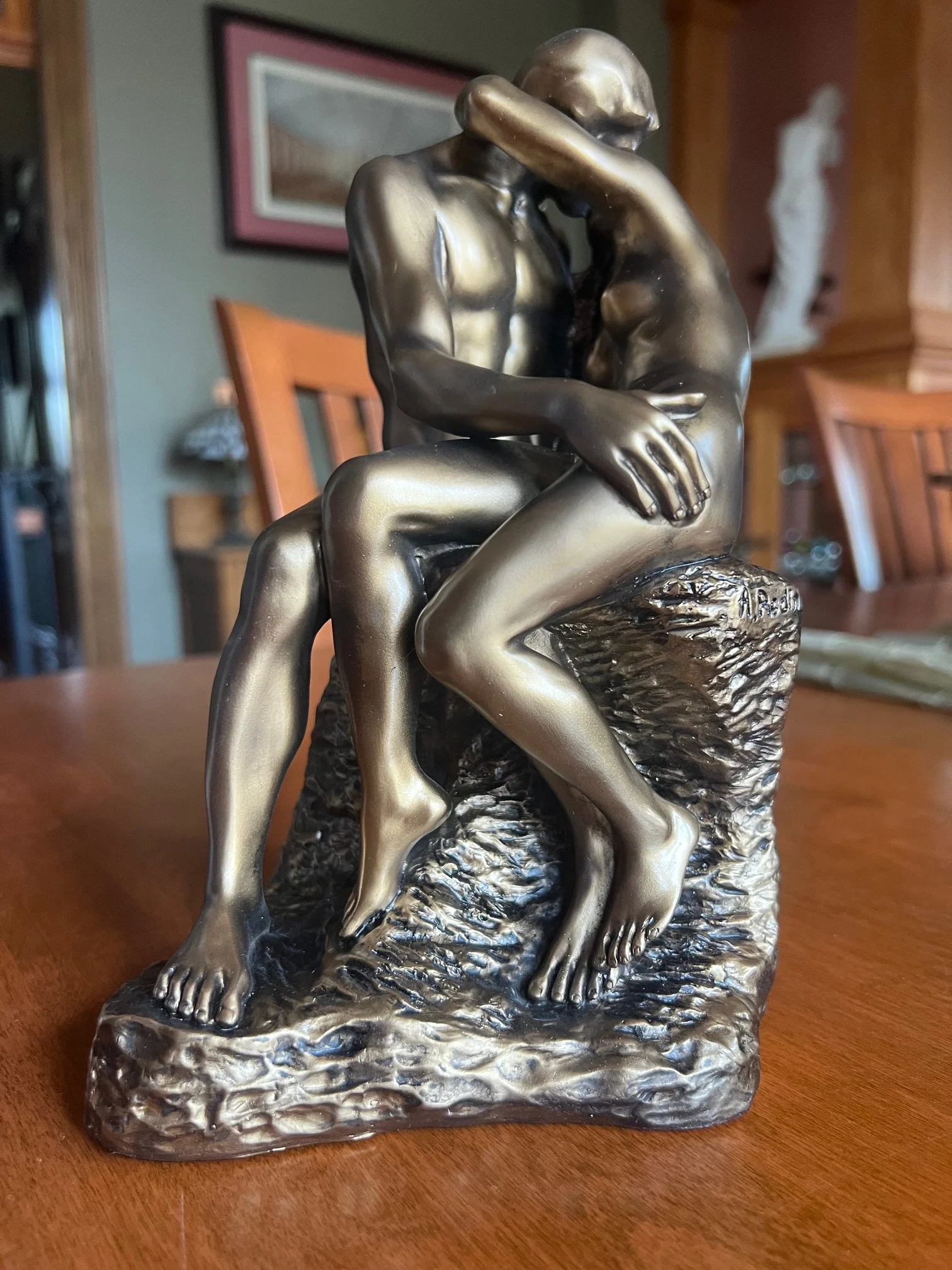 The Kiss by Rodin Sculpture Replica 9" High - Image 5