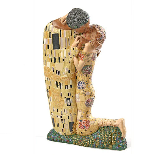 The Kiss Statue by Gustav Klimt Romantic Art Sculpture Large