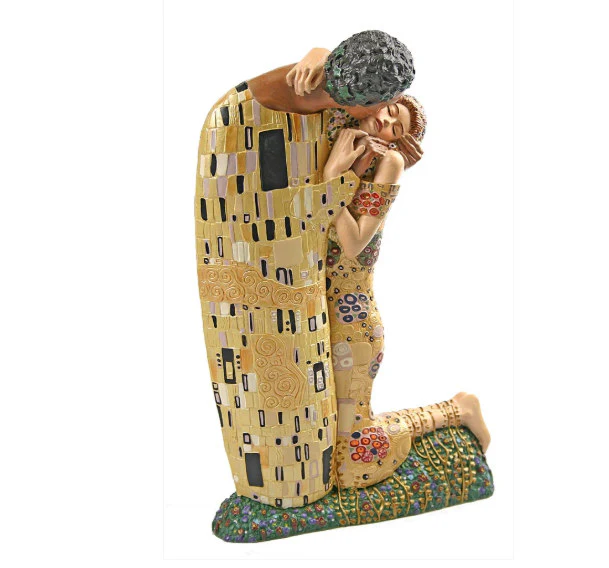 The Kiss Statue by Gustav Klimt Romantic Art Sculpture Large - Image 2