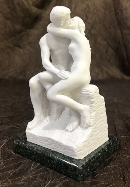The Kiss Rodin Marble Sculpture 5.5" - Image 2