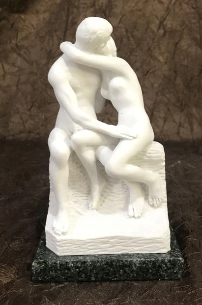 The Kiss Rodin Marble Sculpture 5.5" - Image 3