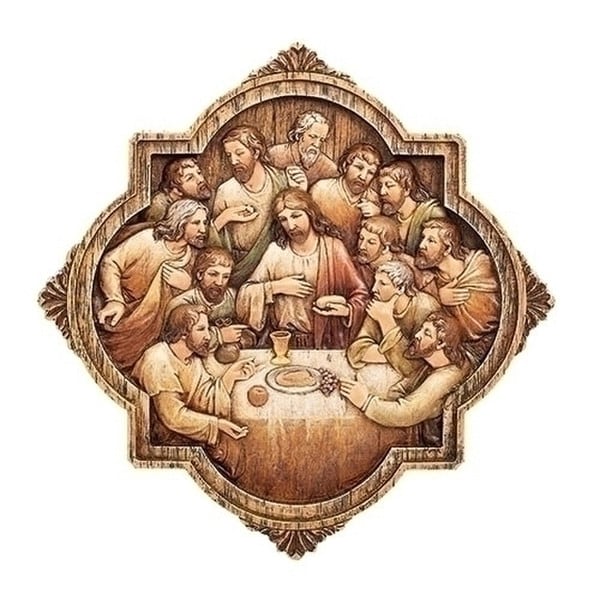 The Last Supper Wall Plaque Sculpture