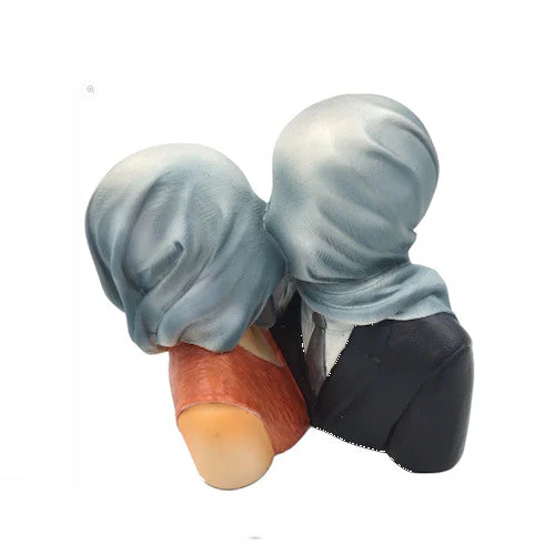 The Lovers by Rene Magritte Statue