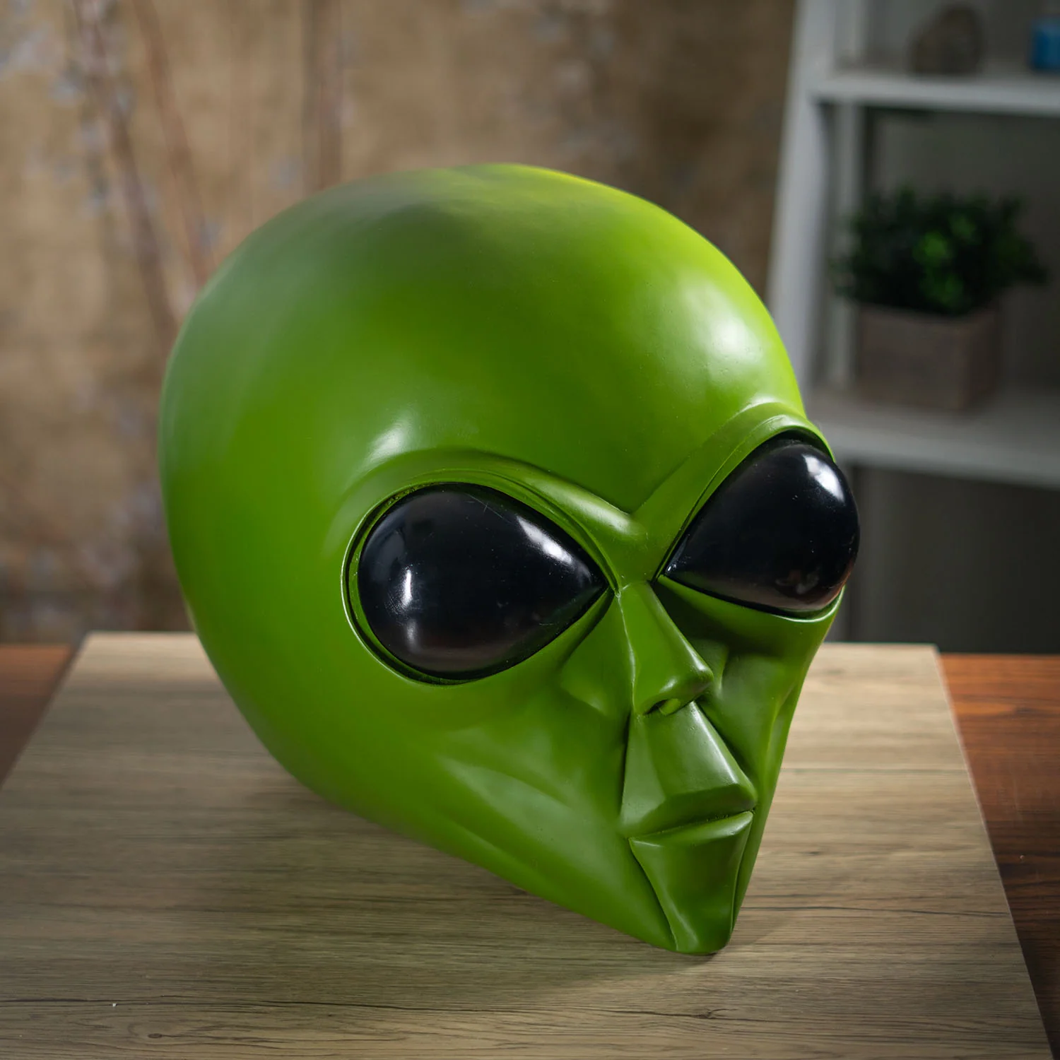 The Visitor Large Alien Head Sculpture
