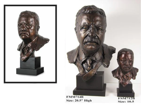 Theodore Roosevelt Bust 20.5" High
