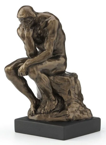 Thinker By Rodin 6" High Sculpture