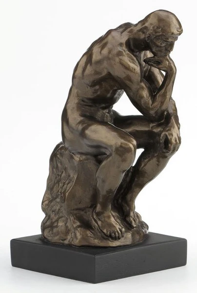 Thinker By Rodin 6" High Sculpture - Image 2