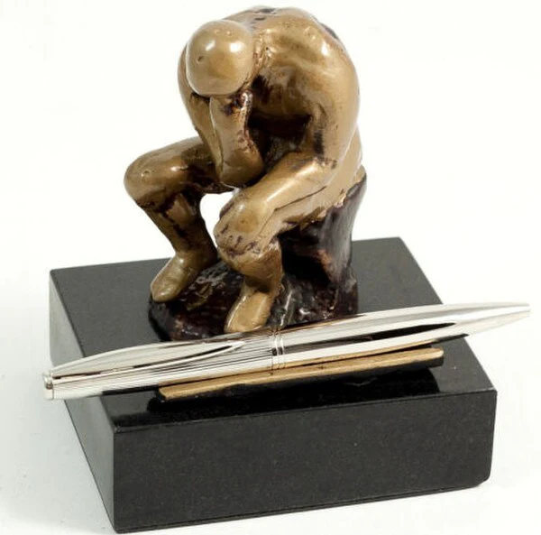 Thinker by Rodin Pen holder Sculpture