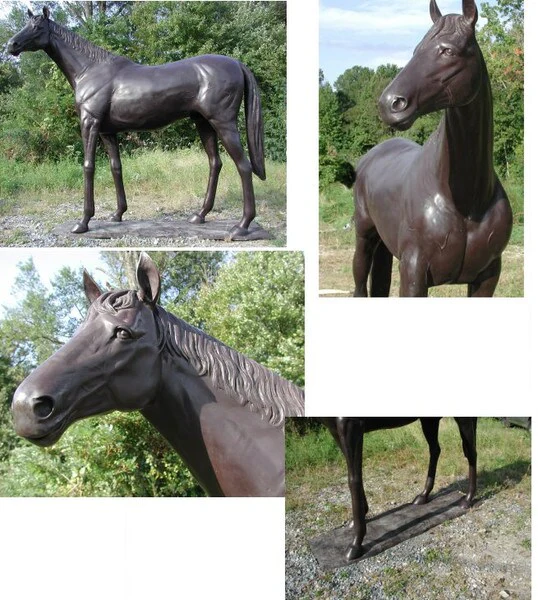Thoroughbred Horse Bronze Life-Size Sculpture